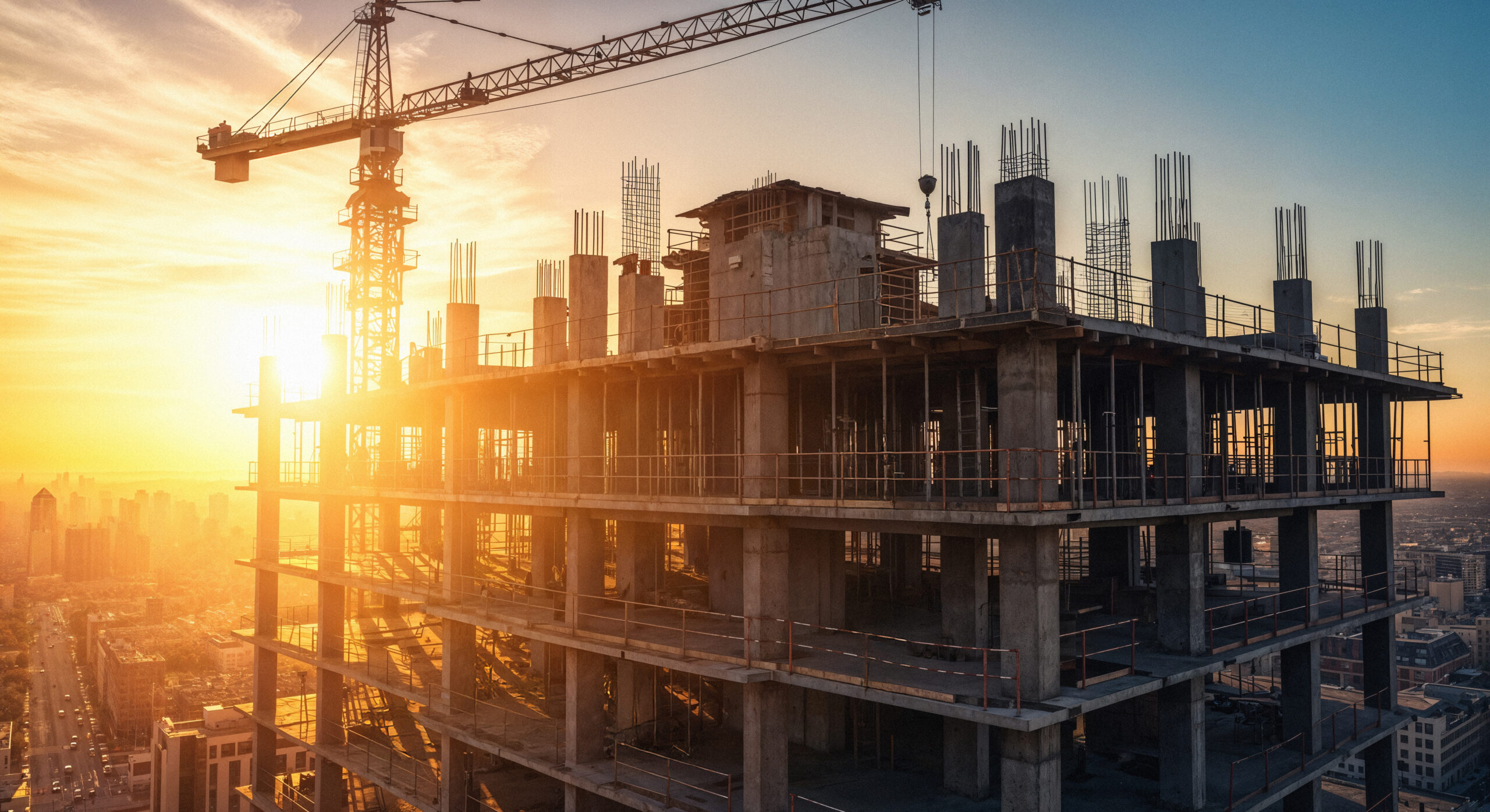 Construction Site Sunset Scaled
